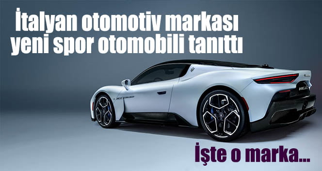 İtalyan otomotiv markası yeni spor otomobili tanıttı