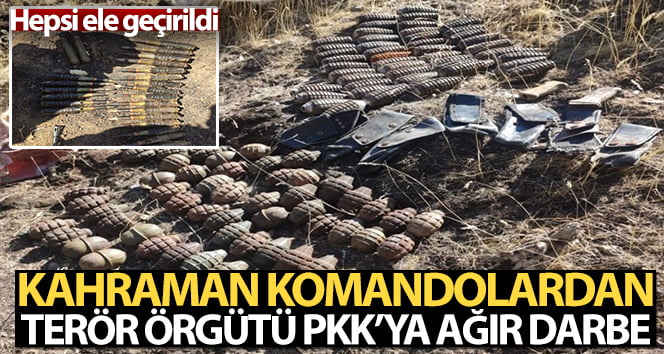 Kahraman komandolardan terör örgütü PKK’ya ağır darbe