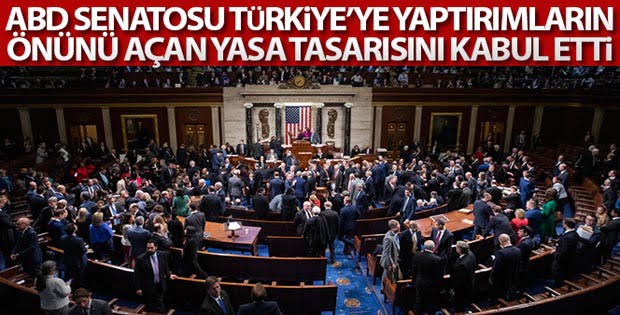 ABD Senatosu Türkiye’ye yaptırımların önünü açan yasa tasarısını kabul etti
