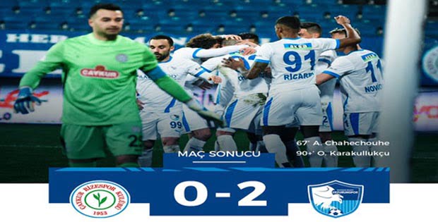 Büyükşehir Belediye Erzurumspor, deplasmanda karşılaştığı Çaykur Rizespor’u 2-0 mağlup etmeyi başardı.