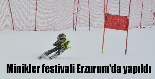 Minikler festivali Erzurum’da yapıldı