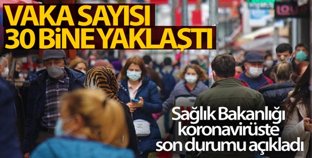 Türkiye’de son 24 saatte 29.762 koronavirüs vakası tespit edildi