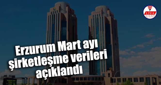 Erzurum Mart ayı şirketleşme verileri açıklandı