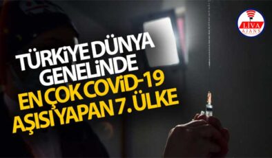 Türkiye dünya genelinde en çok Covid-19 aşısı yapan 7. ülke