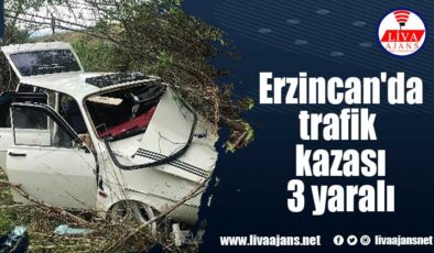 Erzincan’da trafik kazası 3 yaralı