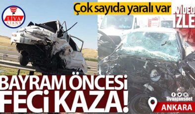 Ankara’da feci kaza!