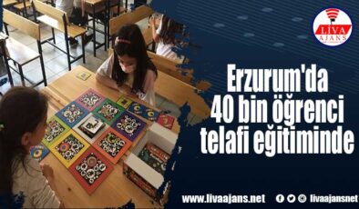 Erzurum’da 40 bin öğrenci telafi eğitiminde
