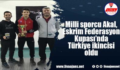 Milli sporcu Akal, Eskrim Federasyon Kupası’nda Türkiye ikincisi oldu