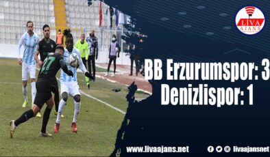 BB Erzurumspor: 3 – Denizlispor: 1