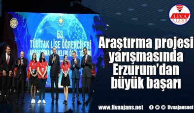 Araştırma projesi yarışmasında Erzurum’dan büyük başarı
