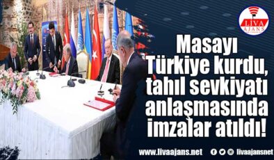 Masayı Türkiye kurdu, tahıl sevkiyatı anlaşmasında imzalar atıldı!