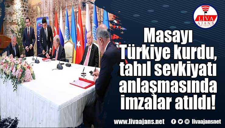 Masayı Türkiye kurdu, tahıl sevkiyatı anlaşmasında imzalar atıldı!